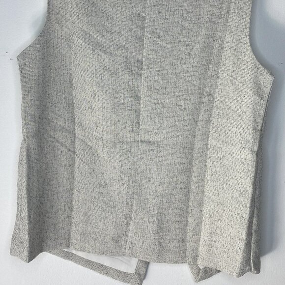Sleeveless Top, Crossover front, Light/ Summery material, Beige/Tan, Size S - Picture 7 of 9